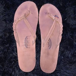 Rainbow Braided Sandals